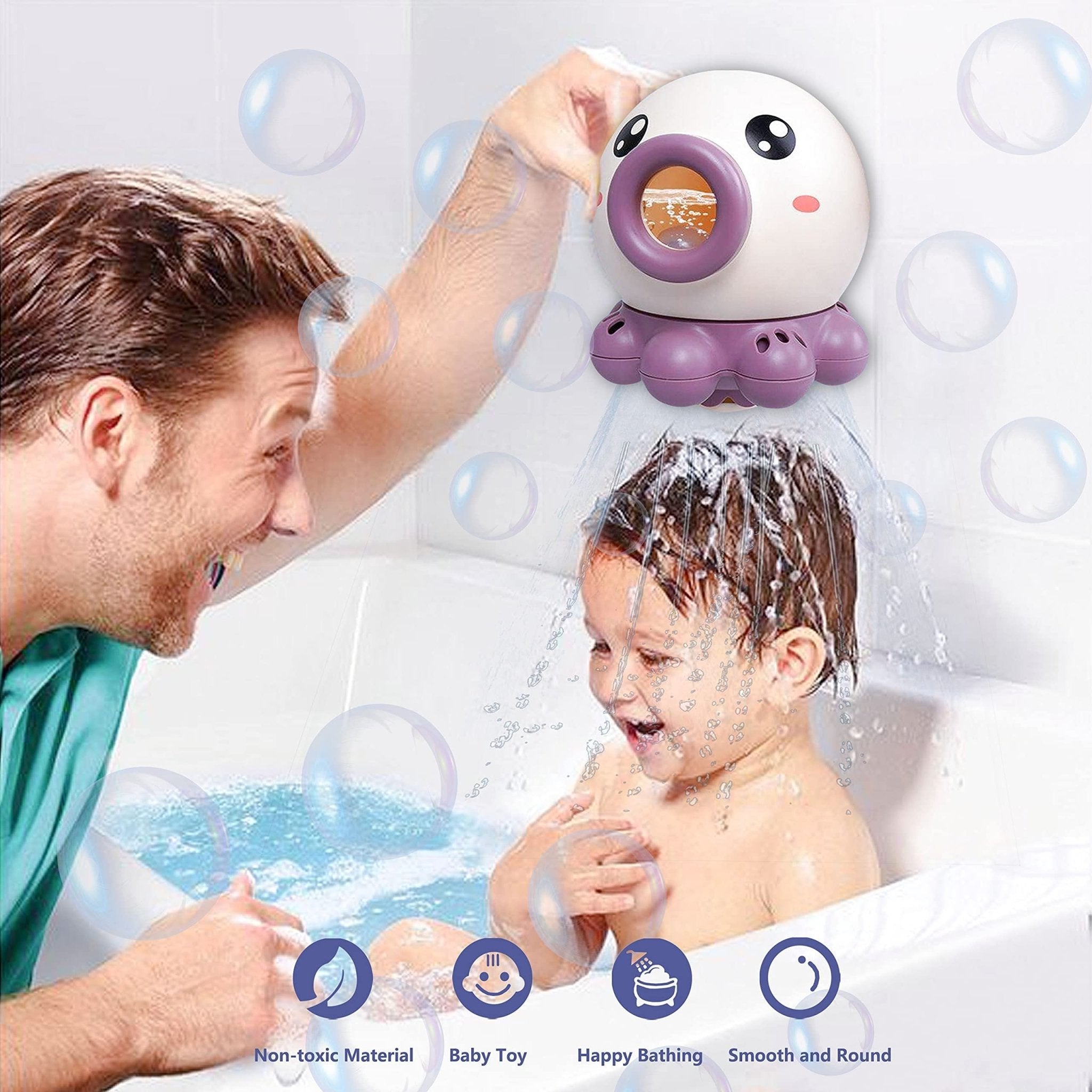 Octopus fountain bath toy for kids' summer water fun - EASY BUYZ