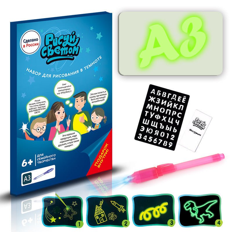 Educational toy: 3D magic drawing pad with light effects - EASY BUYZ