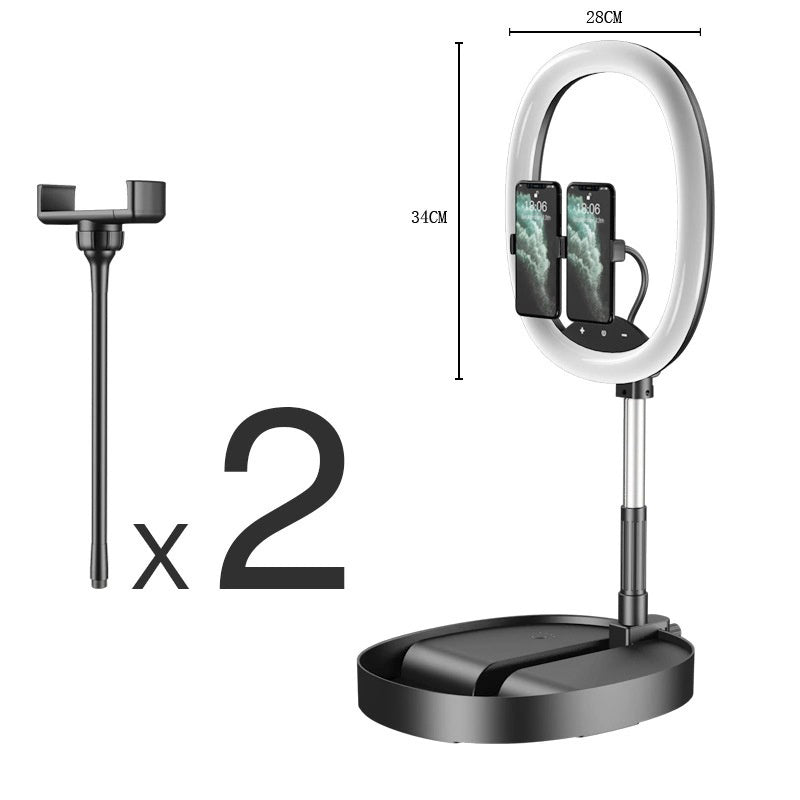 Mobile Phone Live Broadcast Bracket With Fill Light - EASY BUYZ