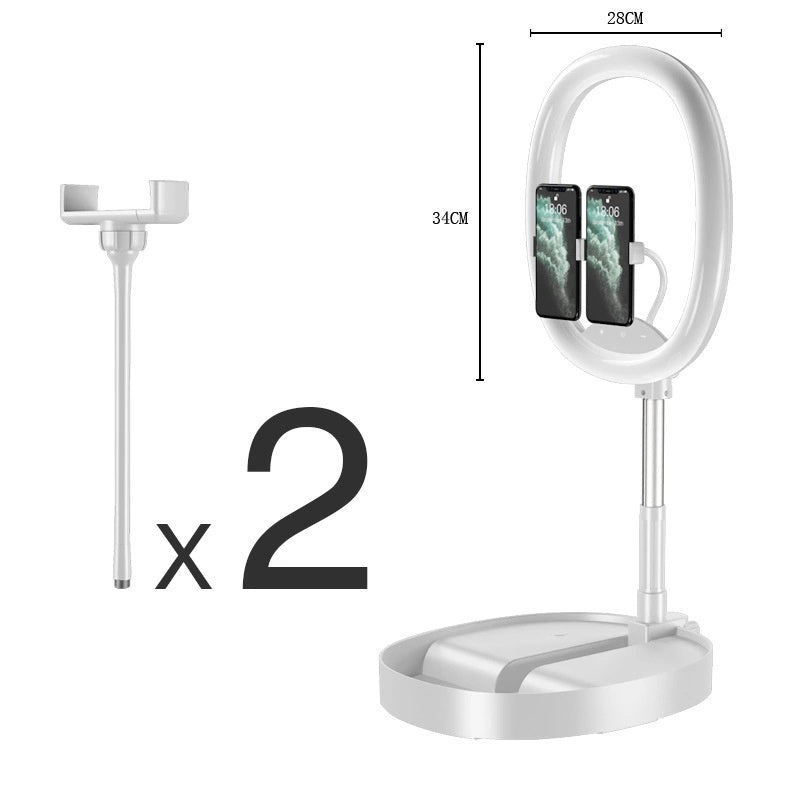 Mobile Phone Live Broadcast Bracket With Fill Light - EASY BUYZ