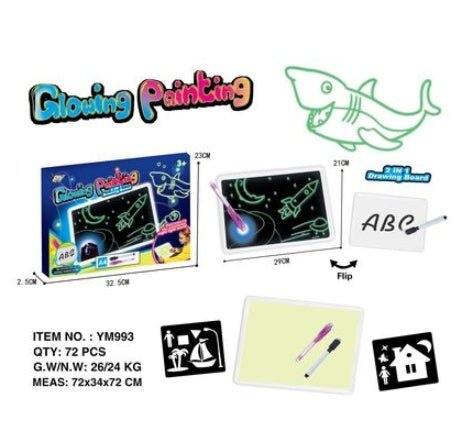 Educational toy: 3D magic drawing pad with light effects - EASY BUYZ