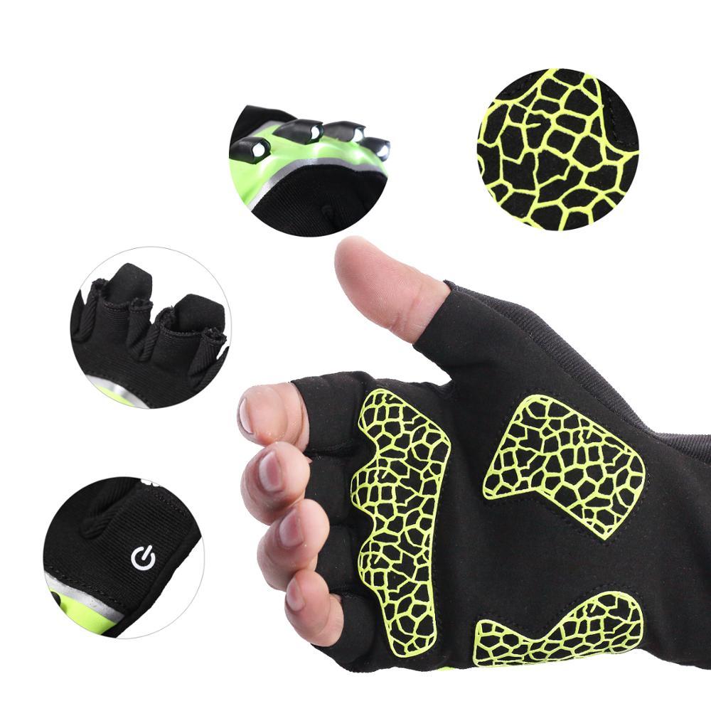 Fingerless Outdoor Sports Bike Lighting Gloves - EASY BUYZ