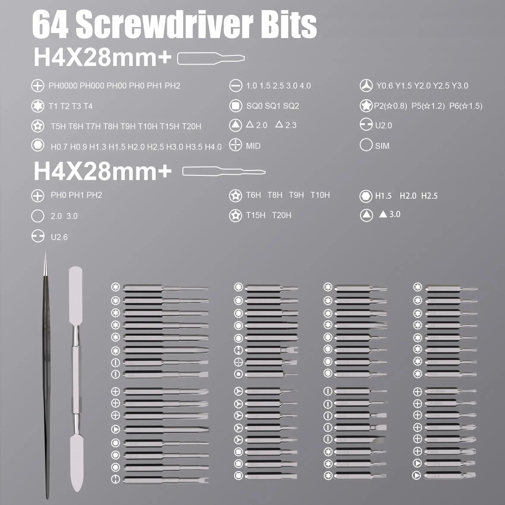 Electric screwdriver set 68 - in - 1 mini electric screwdriver set with magnetic bits - EASY BUYZ