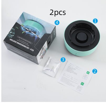 Portable ashtray with smoke removal and air purification - EASY BUYZ