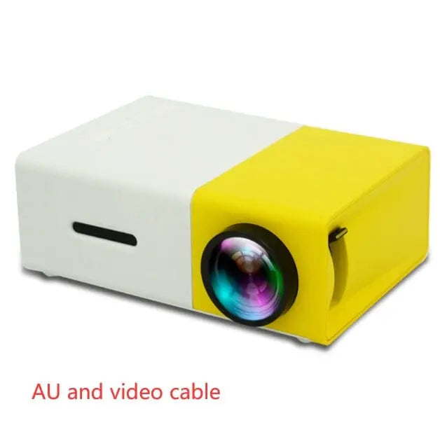 Portable YG300 Mini Projector, 3D HD LED Home Theater Cinema - EASY BUYZ