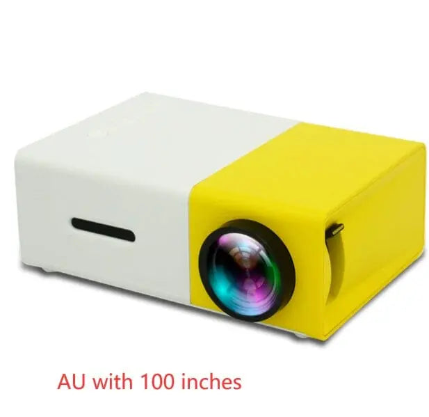 Portable YG300 Mini Projector, 3D HD LED Home Theater Cinema - EASY BUYZ