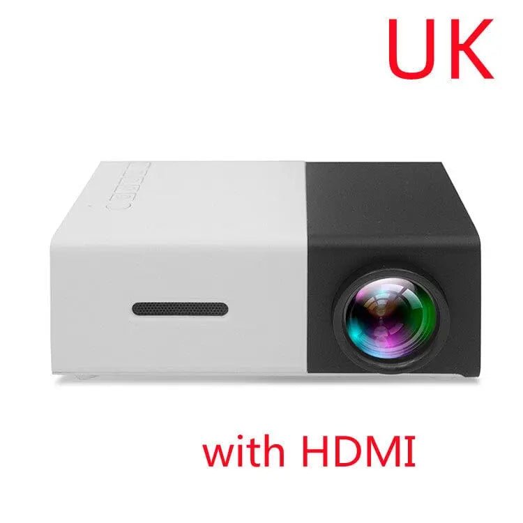 Portable YG300 Mini Projector, 3D HD LED Home Theater Cinema - EASY BUYZ