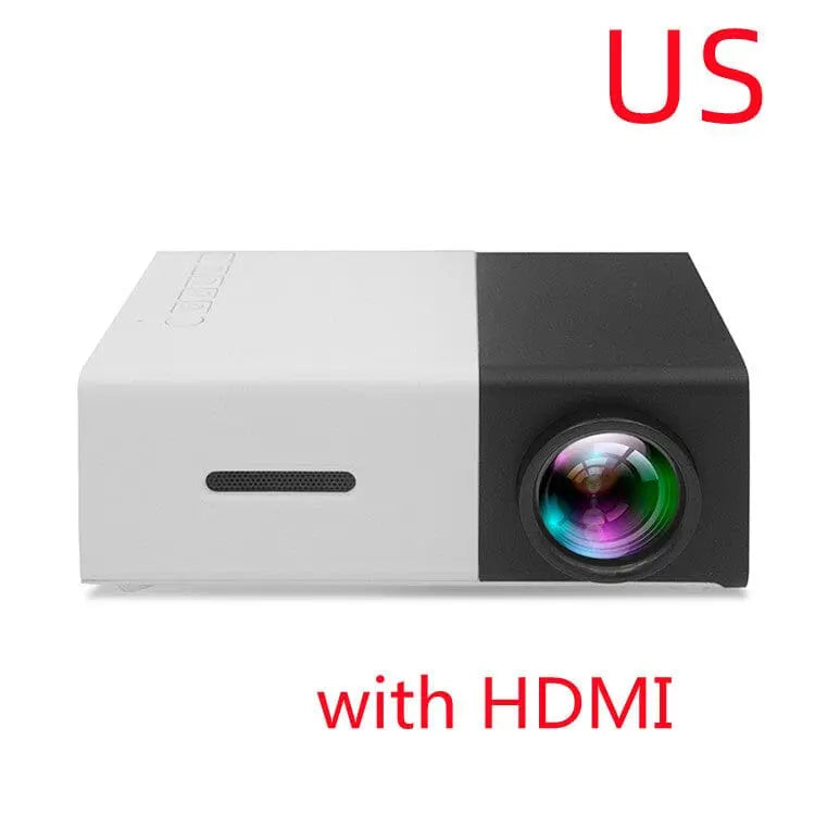 Portable YG300 Mini Projector, 3D HD LED Home Theater Cinema - EASY BUYZ