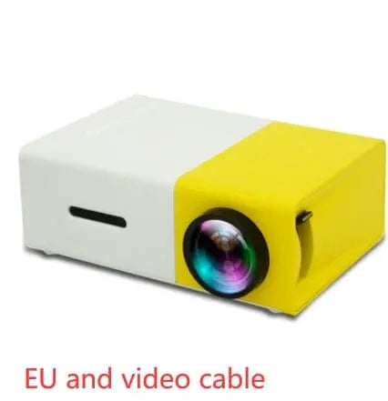 Portable YG300 Mini Projector, 3D HD LED Home Theater Cinema - EASY BUYZ